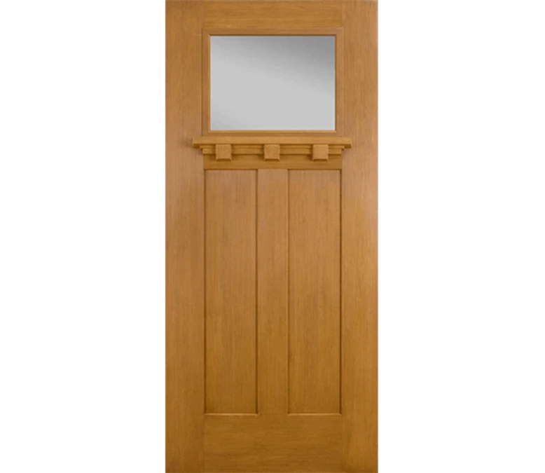 Sioux Falls Craftsman Light Fiberglass Entry Door