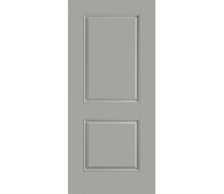 Sioux Falls Two Panel Square Fiberglass Entry Door